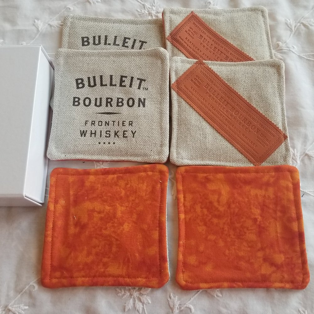 Bulleit Bourbon coasters & box - Picture 4 of 7